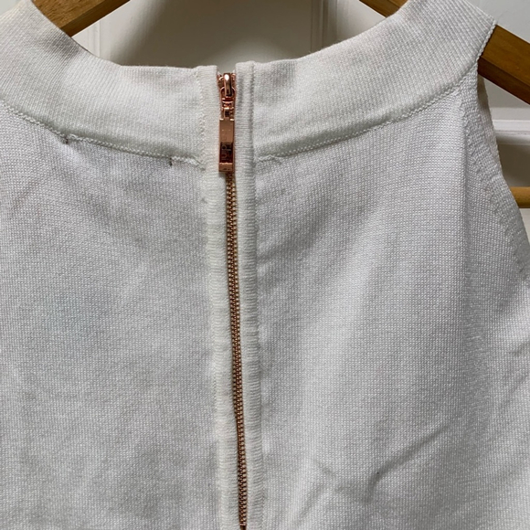 NEW! Bellini white gold studded cold shoulder sweater - Picture 6 of 10